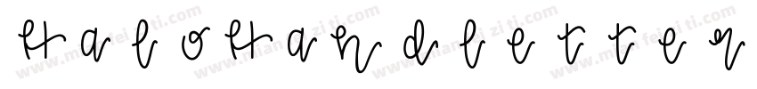 HaloHandletter Medium字体转换
